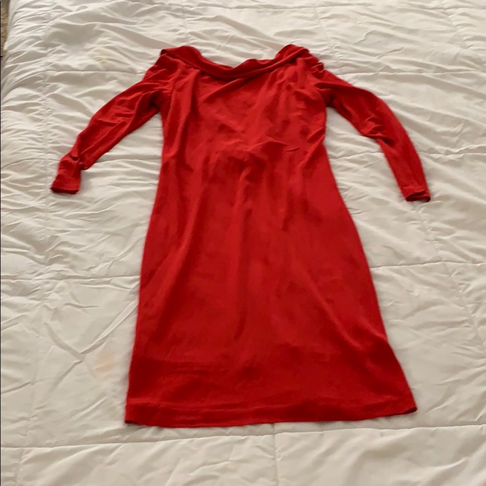 Open back long sleeve dress